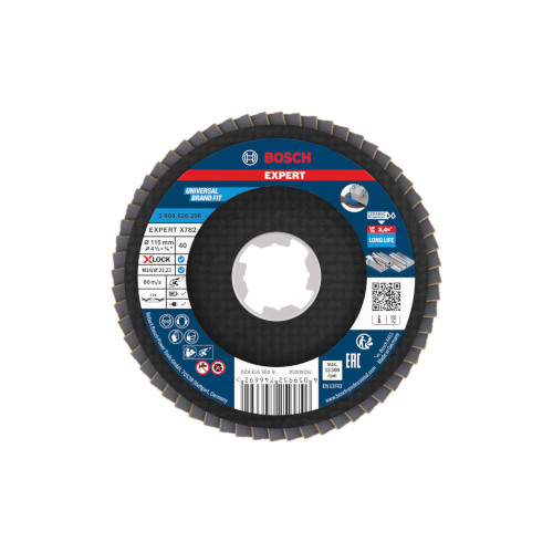 Bosch EXPERT X782 -tasoliuskalaikka, kulma, 115 mm, G40, X-Lock