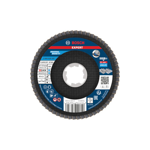 Bosch EXPERT X782 -tasoliuskalaikka, kulma, 115 mm, G60, X-Lock