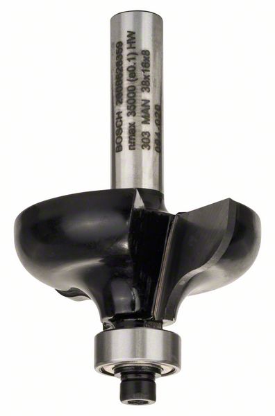 Bosch PRO Jyrsinterä, Ogee Fillet, R 6,4, varsi 8 mm