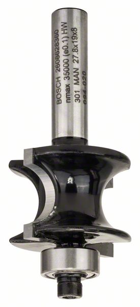 Bosch PRO Jyrsinterä, puolipyöristys, R 6, varsi 8 mm
