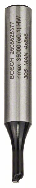 Bosch PRO Jyrsinterä suora, yksi ura, Ø 4 x L 8, varsi 8 mm