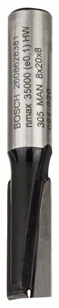 Bosch PRO Jyrsinterä, suora, kaksi uraa, Ø 8 x L 19,6, varsi 8 mm