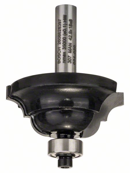 Bosch PRO Jyrsinterä, Cove and Bead, R 6,3, varsi 8 mm