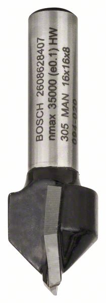 Bosch PRO Jyrsinterä, V-ura, 90° x Ø 16, varsi 8 mm