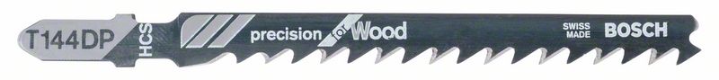Bosch PRO Wood precise T144DP -pistosahanterä, 100 mm, 5 kpl