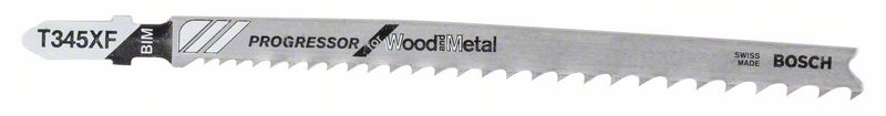 Bosch PRO Multi Material thick and thin T345XF -pistosahanterä, 132 mm, 100 kpl