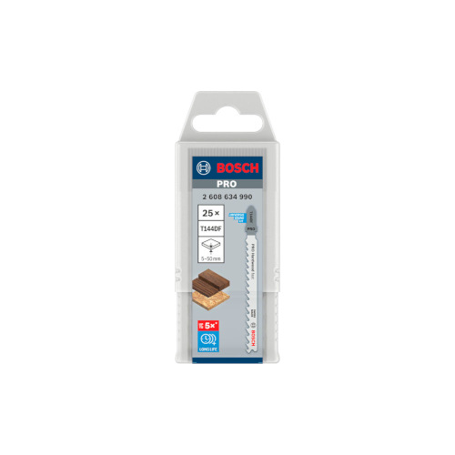 Bosch PRO Hardwood fast T144DF -pistosahanterä, 100 mm, 25 kpl