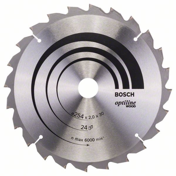 Bosch PRO Wood -pyörösahanterä, 254 x 2 x 30 mm, T24