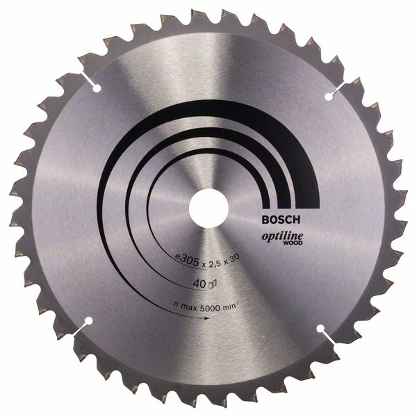Bosch PRO Wood -pyörösahanterä, 305 x 2.5 x 30 mm, T40