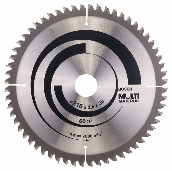 Bosch PRO Multi Material ‑pyörösahanterä, 216 x 2,5 x 30 mm, T60