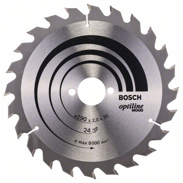 Bosch PRO Wood -pyörösahanterä, 190 x 2 x 30 mm, T24