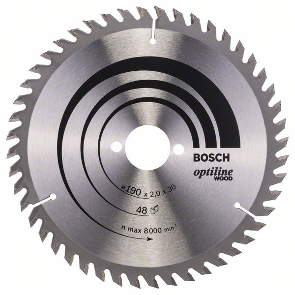 Bosch PRO Wood -pyörösahanterä, 190 x 2 x 30 mm, T48