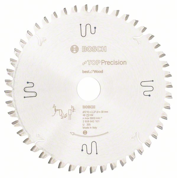 Bosch Pyörösahanterä Top Precision Best for Wood