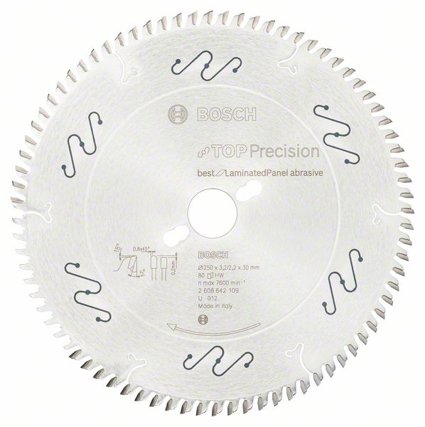 Bosch Pyörösahanterä Top Precision Best for Laminated Panel Abrasive