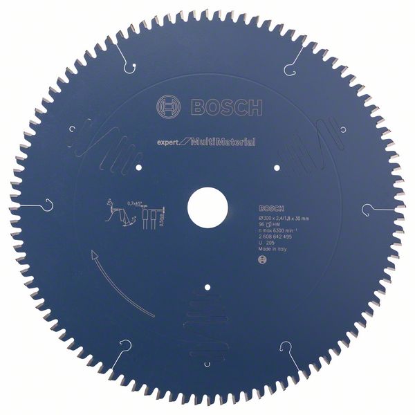 Bosch EXPERT Multi Material ‑pyörösahanterä, 300 x 2,4/1,8 x 30 mm, T96