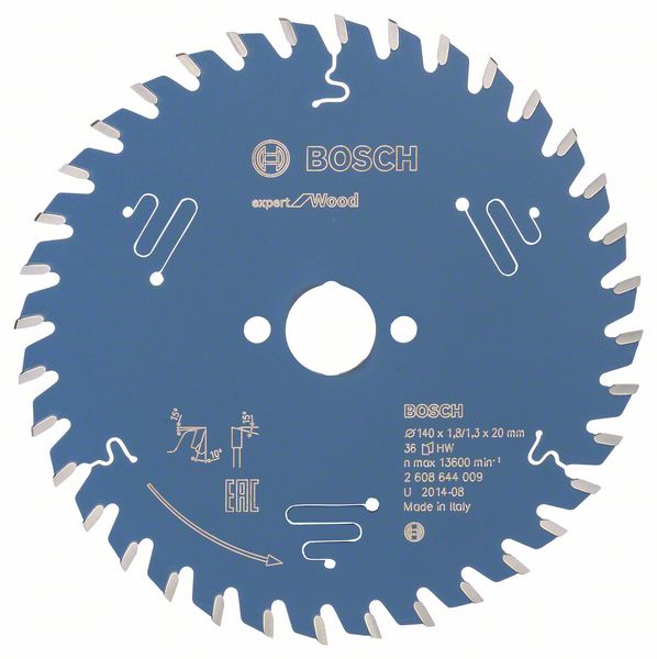 Bosch EXPERT Wood -pyörösahanterä, 140 x 1,8/1,3 x 20 mm, T36