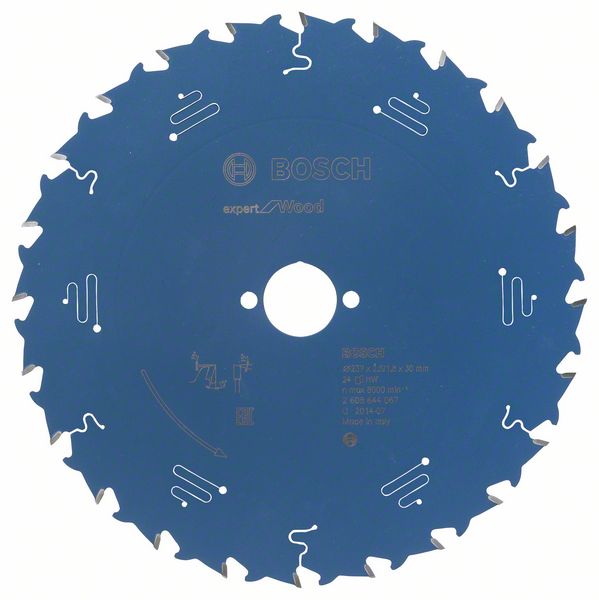 EXPERT Wood -pyörösahanterä Bosch Expert Wood ø237 mm 30/2,5 mm, 24T