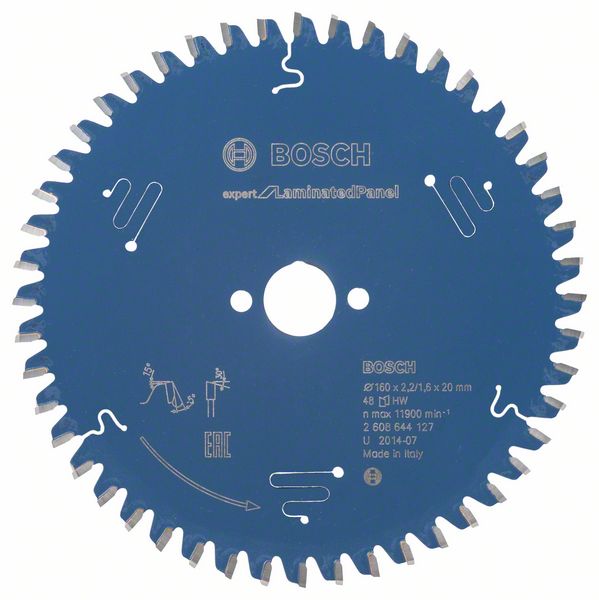 Bosch EXPERT Laminated Panel -pyörösahanterä, 160 x 2,2/1,6 x 20 mm, T48