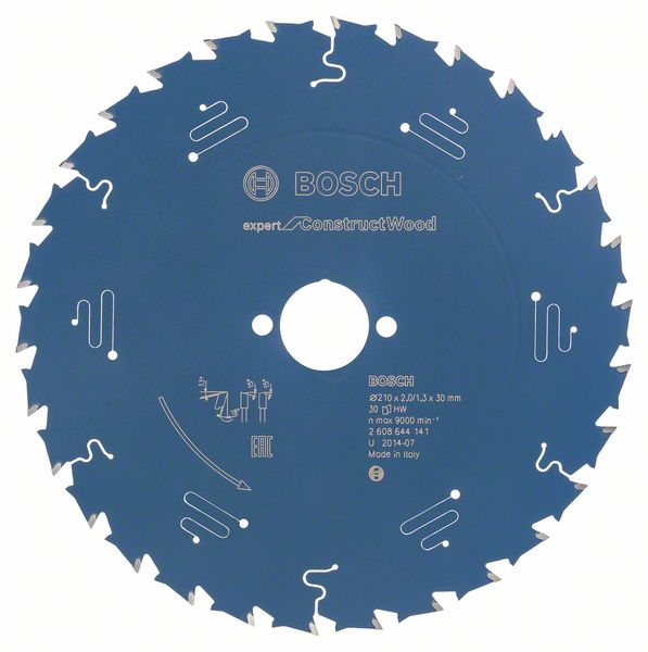 Bosch EXPERT Construct Wood -pyörösahanterä, 210 x 2/1,3 x 30 mm, T30