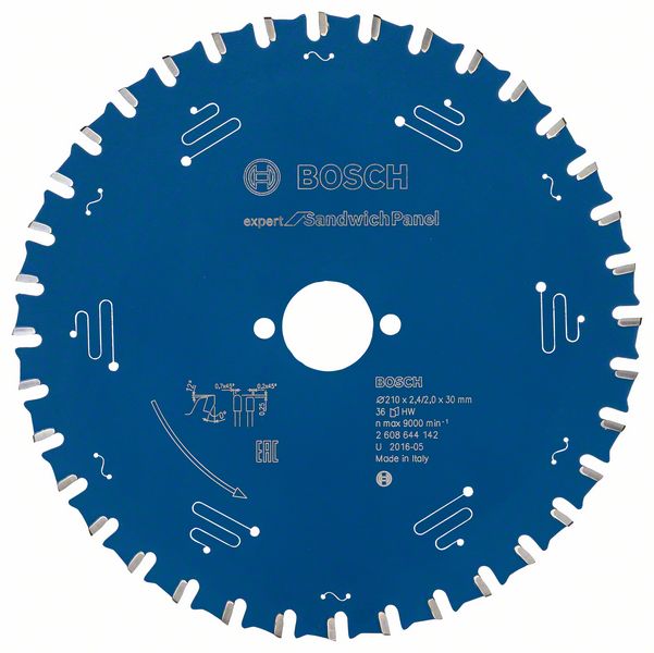 Sahanterä Bosch Expert xZ36 ø210 mm 30x2.4/2 mm