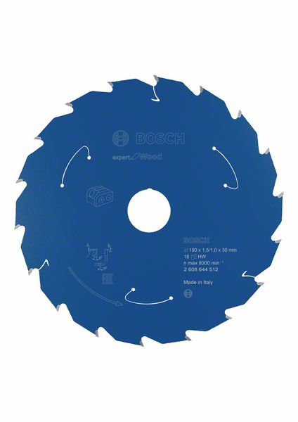 Sahanterä Bosch Expert for Wood ø190 mm 30x1.5/1 mm, 18T