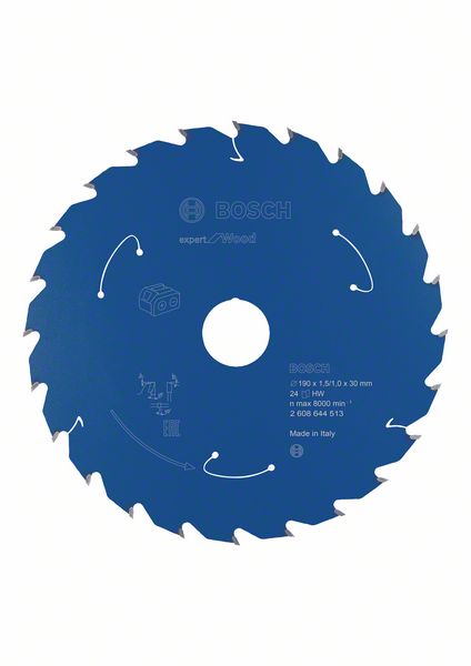 Sahanterä Bosch Expert for Wood ø190 mm 30x1.5/1 mm, 24T