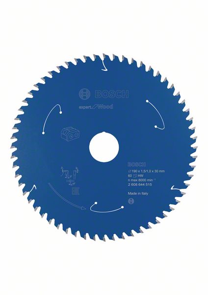 Sahanterä Bosch Expert for Wood ø190 mm 30x1.5/1 mm, 60T