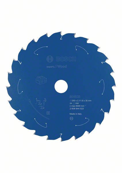 Sahanterä Bosch Expert for Wood ø250 mm 30x2.1/1.6 mm, 24T