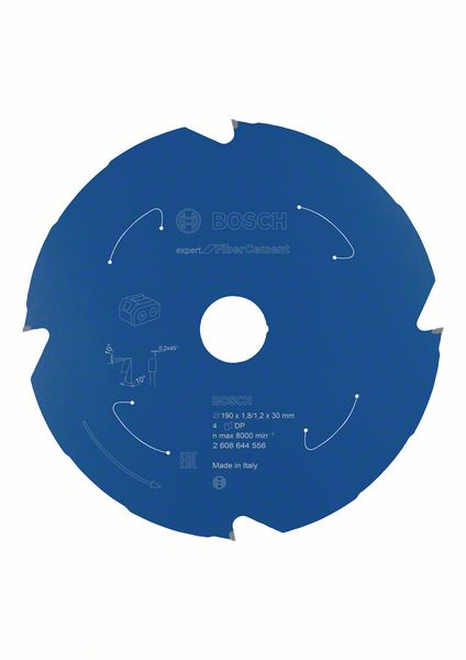 Sahanterä Bosch Expert for Fiber Cement ø190 mm 30x1.8/1.2 mm, 4T