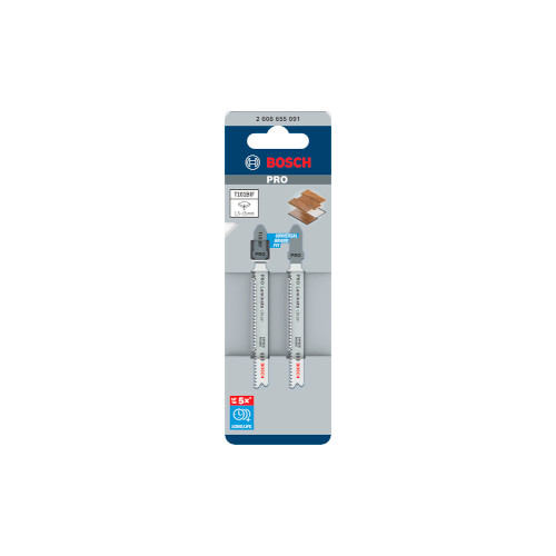 Bosch PRO Laminate clean T101BIF -pistosahanterä, 83 mm, 2 kpl