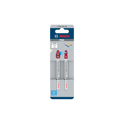 Bosch PRO Plastics PMMA clean T102BF -pistosahanterä, 92 mm, 2 kpl