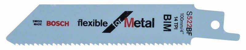 Bosch Medium-Thick Metal S522BF -terä, 0,9 x 19 x 100 mm, 5 kpl
