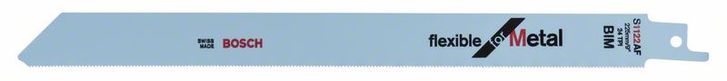 Bosch Thin Metal flexible S1122AF -terä, 0,9 x 19 x 225 mm, 5 kpl
