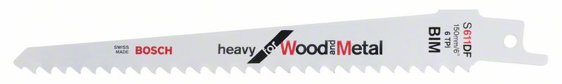 Bosch PRO Window Demolition S611DF -terä, 1,25 x 19 x 150 mm, 5 kpl