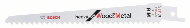 Bosch PRO Window Demolition S611DF -terä, 1,25 x 19 x 150 mm, 2 kpl