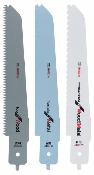 Bosch M-Shank-puukkosahanteräsarja, 3 kpl