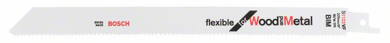 Bosch Multi Material flexible S1122VF -terä, 0,9 x 19 x 225 mm, 25 kpl