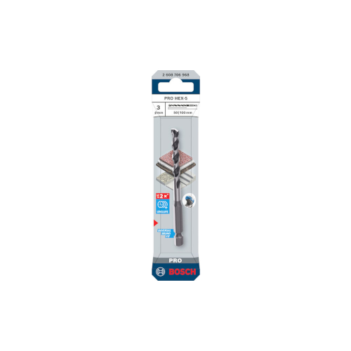 Bosch PRO HEX-5 -poranterä, 3 x 50 x 100 mm
