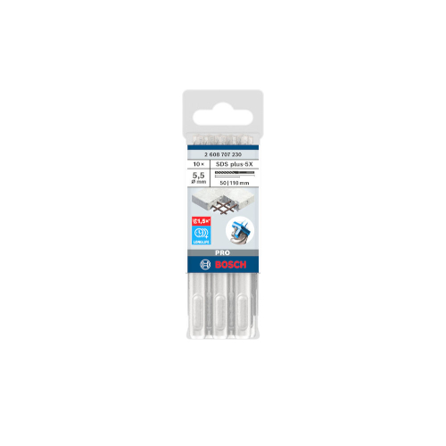 Bosch PRO SDS plus-5X -poravasaranterä, 5,5 x 50 x 110 mm