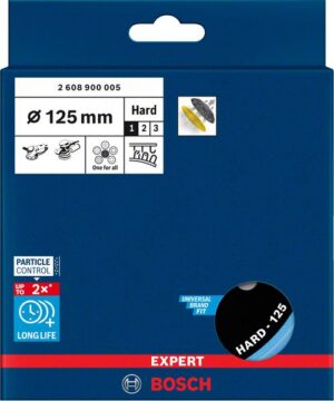 Bosch EXPERT Multihole -hioma-alusta, yleiskäyttöinen, 125 mm, kova