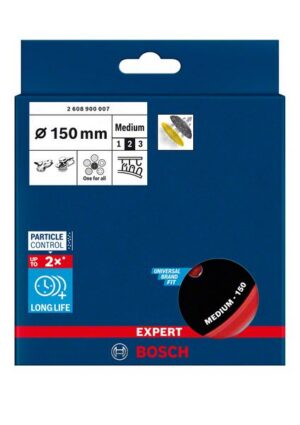 Bosch EXPERT Multihole -hioma-alusta, yleiskäyttöinen, 150 mm, keskikova