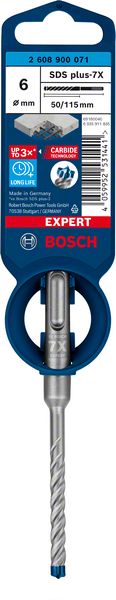 Bosch EXPERT SDS plus-7X -poravasaranterä, 6 x 50 x 115 mm