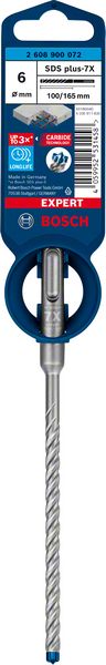 Bosch EXPERT SDS plus-7X -poravasaranterä, 6 x 100 x 165 mm