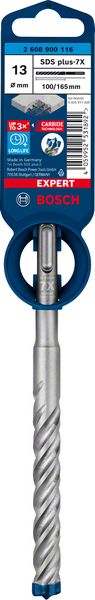 Bosch EXPERT SDS plus-7X -poravasaranterä, 13 x 100 x 165 mm