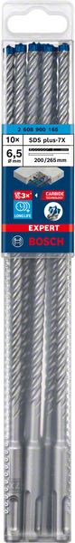 Bosch EXPERT SDS plus-7X ‑poravasaranterä, 6,5 x 200 x 265 mm, 10 kpl