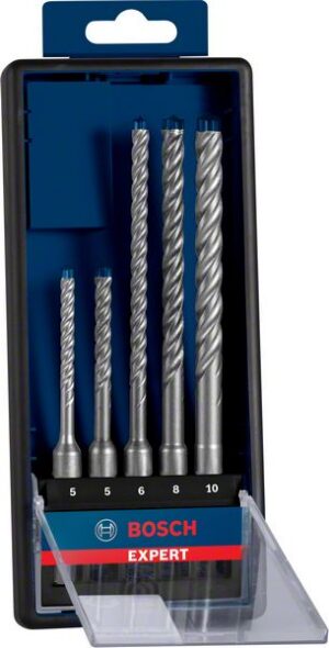 Bosch EXPERT SDS plus-7X ‑poravasaranteräsarjasarja, 5/6/6/8/10 mm, 5 kpl