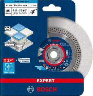 Bosch EXPERT HardCeramic X-LOCK -timanttikatkaisulaikka, 85 x 22,23 x 1,6 x 7 mm