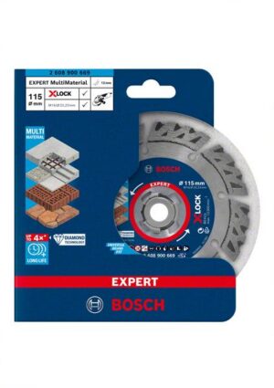 Bosch EXPERT MultiMaterial X-LOCK -timanttikatkaisulaikka, 115 x 22,23 x 2,4 x 12 mm
