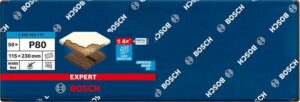 Bosch EXPERT M480 -hiomaverkko tasohiomakoneille, 115 x 230 mm, G 80, 50 kpl