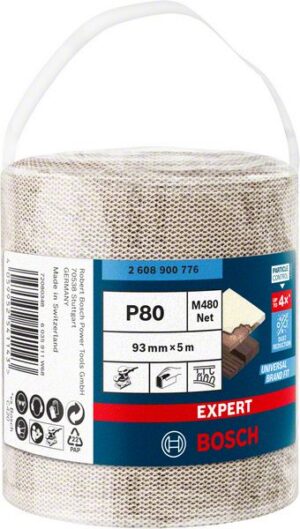 Bosch EXPERT M480 -hiomaverkkorulla, 93 mm, 5 m, G 80
